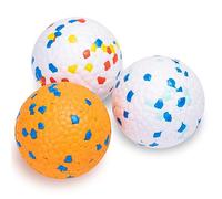 Nobleza Pelota Perro, Pack de 3 Pelota Juguete Interactiva para Perros, Pelota de Goma Duradera y elástica, Apta para Perros Pequeños Medianos Grandes, Ø 7.6cm
