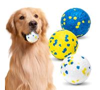 Nobleza Pelota Perro, Pack de 3 Pelotas Perros Indestructible, Pelota Juguete para Perros Duradera y elástica, Apta para Perros Pequeños Medianos Grandes, Ø 7.6cm