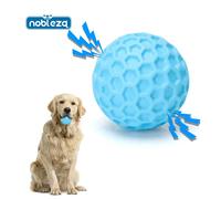 Nobleza Pelota Perros con Sonido, Pelota de Juguete para Perros Interactivo, Indestructible Squeak Juguetes para Perro, Pelota Fun para Masticar Jugar Entrenamiento, Bolas de Caucho Natural, Ø 8cm cie