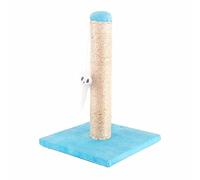 Nobleza - Poste rascador para Gatos de sisal con Juguete. Pequeño, Color Azul. Medidas: 25 * 25 * 35 cm