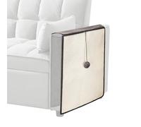 Nobleza Protector de Sofá para Gatos, Alfombrilla Rascadora de Sisal Natural para Esquinas de Muebles y Sillones, Afilador de Uñas, Gris, 128 * 44cm
