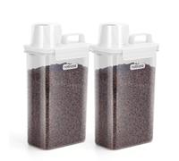 Nobleza Recipiente de Comida para Mascotas, Contenedor Pienso con Vaso Medidor, Juego de 2 Recipientes Herméticos, para Mascotas Comida 2.5L