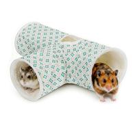 Nobleza Túnel para Cobayas y Conejos de 3 Vías - Resistente a Mordeduras, Tela Oxford, Plegable - Juguete Interactivo para Ratas, Chinchillas y