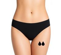 NoBlood Bragas Menstruales Flujo Abundante | Invisible Sin Costuras | Braguitas Menstraules Mujer Niñas (Jade, Negro, XXS)