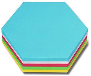 Nobo 1901313 moderación tarjeta Panal, 190 x 165 mm, surtidos, 250 unidades), color blanco/amarillo/rojo/verde/azul