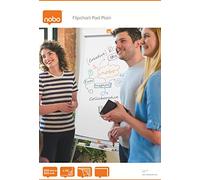 NOBO 1901631 - Bloc de papel para caballetes recambio liso 650x955 mm (20 hojas) color