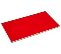 Nobo 1905310 - Tablero panorámico rojo de fieltro de 32"