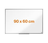 Nobo 1915463 - Pizarra Magnética de Acero, 90 x 60 cm, para Notas Norrables en Seco con Marco de Aluminio y Bandeja para Rotuladores, para Montar en la Pared, para Oficina, Hogar o Aula