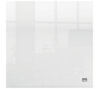 Nobo 1915616 - Mini Pizarra Blanca Acrílica Transparente, Borrado en Seco, Para Escritorio o Montaje en Pared, 300 x 300 mm, Incluye Rotulador y Almohadillas de Montaje