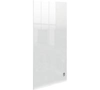Nobo 1915616 - Mini Pizarra Blanca Acrílica Transparente, Borrado en Seco, Para Escritorio o Montaje en Pared, 300 x 300 mm, Incluye Rotulador y Almohadillas de Montaje