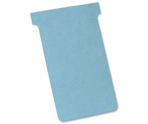 Nobo 2203006 - Paquete de tarjetas en T (100 unidades), color azul
