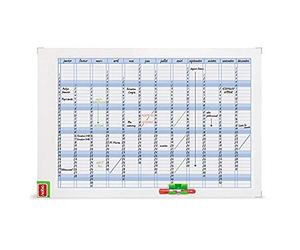 NOBO 3048001 - Planning magnético performance annual, Blanco/Azul, 90 x 60 cm