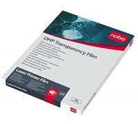 NOBO 33633740 - Transparencia universal para retroproyector impresoras láser (caja 50)