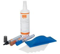 NOBO 34438861 - Kit inicio pizarra blanca (3 rotuladores, borrador, recargas y spray de limpieza de 125 ml)
