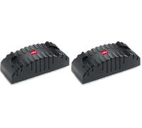 Nobo Borrador Magnético para Pizarra Blanca, Superficies de Borrado en Seco, 34533421, Negro (Paquete de 2)