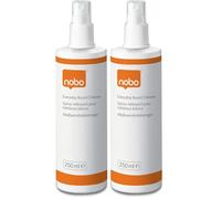 Nobo Espray Limpiador con Pulsador para Pizarras Blancas, 250 ml, Superficies de Borrado en Seco, 1901435 (Paquete de 2)
