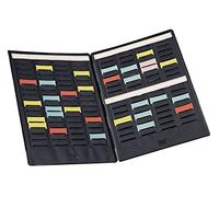 Nobo Kit Planificador Pequeño para Tarjetas T, Portátil, 2 Hojas con 4 Columnas y 135 Ranuras Tamaño 1,5, 3084000