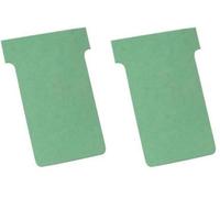 Nobo - Lote de 100 fichas T índice 2, color verde (Paquete de 2)
