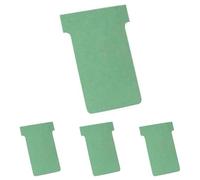 Nobo - Lote de 100 fichas T índice 2, color verde (Paquete de 4)