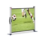 Nobo Pantalla de Proyector Portátil Ideal para Presentaciones, Superficie Mate Color Blanco con Soporte y Funda de Aluminio, 1040 x 750mm, 1901954