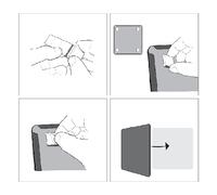 Nobo pizarra blanca con marco de aluminio 58,5 x 43 cm blanco