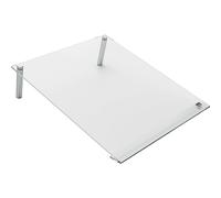 Nobo Pizarra Blanca de Escritorio, Tamaño A4, Borrado en Seco, Tablero de Notas Portátil Sin Marco, Oficina y Hogar, Incluye Rotulador, Transparente, 210 x 297 mm, 1915612