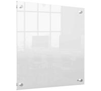 Mini pizarra blanca acrílica transparente Nobo montada en la pared de 450x450 mm - 1915620