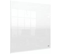 Nobo Pizarra Blanca Magnética para Escritorio y Pared, Portátil, Borrado en Seco, Sin Marco, Incluye Rotulador y Soportes, Transparente, 450 x 450 mm, 1915617