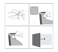 Nobo pizarra magnética 36 x 36 cm negra