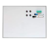 Nobo pizarra blanca con marco de aluminio 58,5 x 43 cm blanco
