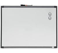 Nobo Pizarra Magnética Pequeña, Surtido de adornos de dos tonos, Borrado en Seco, Fácil de Limpiar, Aptas Para Uso En Pared, Clip Integrado para Rotulador, Casa y Oficina, 585 x 430 mm, 1903772