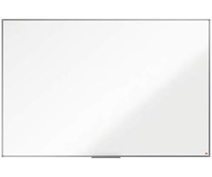 Nobo Pizarra No Magnética de Melamina, 1800 x 1200 mm, Marco de Aluminio, Fijado a la Pared con Montaje en las Esquinas, Bandeja para Rotuladores, Gama Essence, Blanco, 1915486