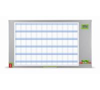 Nobo Planning Magnético Performance Plus Anual - Accesorio de planning (1040 mm, 600 mm, 725 mm, 50 mm, 1178 mm, 4,9 kg)