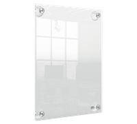 ACCO NOBO Panel publicitario Premium Plus A4 acrílico transparente sin marco con ventosa