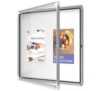 Nobo Vitrina Magnética para Exteriores con Cerradura para 6 Hojas A4, Premium Plus, Blanco, 1902578