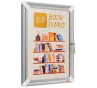 Nobo Premium Plus vitrina portacarteles A3 con cerradura de aluminio