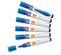 Nobo Rotuladores de Tinta Líquida para Pizarras Blancas, Punta Redonda de 3 mm, Paquete de 10, 1915378, Varios Colores
