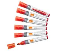 Nobo Rotuladores de Tinta Líquida para Pizarras Blancas, Punta Redonda de 3 mm, Paquete de 10, 1915379, Varios Colores