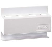 Nobo Soporte de Rotuladores Magnético, Para 4 Rotuladores de Borrado en Seco, Blanco, 35038046