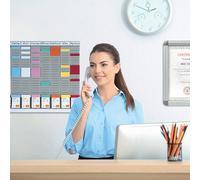 Nobo T-card planificador semanal (8 paneles, 24 ranuras)