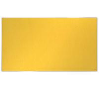Nobo Tablero Panorámico de Fieltro, 1220 x 690mm, Marco Fino, Sistema de Instalación InvisaMount, Impression Pro, Amarillo, 1915431