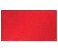 Nobo Tablero Panorámico de Fieltro, 890 x 500mm, Marco Fino, Sistema de Instalación InvisaMount, Impression Pro, Rojo, 1915420