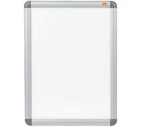 Nobo Tablón de Anuncios de Pared con Marco Tamaño A3, Protección Antirreflectante, Elegante Marco de Aluminio, Color Plata, 1902213