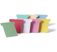 Nobo Tarjetas para Planificador en Forma de T, Blanco, Tamaño 2, Pack de 100 Recambios de Tarjetas para Planificar, Planificador Industrial de Pared para Oficina, 2002009