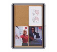 Vitrina de interior Nobo para 9 hojas A4 con superficie de corcho - 1902564