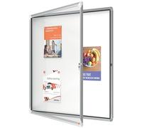 Nobo Vitrina Magnética para Exteriores con Cerradura para 12 Hojas A4, Premium Plus, Blanco, 1902581
