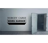 Nobody Cares Work Harder Fitness Workout Success Motivation Quotes Wall Decal Fitness Healthy Lifestyle for Girls/Boys Gym Home Sports Room Decor Vinyl Wall Art Sticker Decoration Size (18x20 inch)