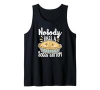Nobody Likes A Soggy Bottom British Baking Texto Blanco Camiseta sin Mangas