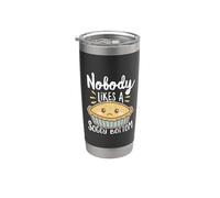 Nobody likes A Soggy Bottom British Baking Texto blanco Vaso térmico de acero inoxidable de doble pared