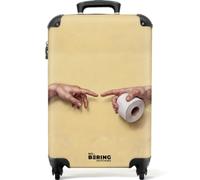 NoBoringSuitcases.com® Equipaje De Mano 55x35x20 cm Cabina Viaje Avion Trolley Rígido Ligero 4 Ruedas Maletas Carry On Suitcase Cabin Arte - Clásico - Humor